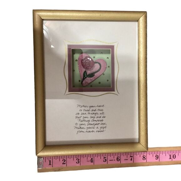Heart and Rose 3D Framed Wall Decor Picture - Picture 7 of 12